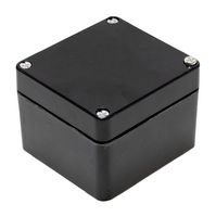HAMMOND 1590ZGRP081BK Plastic Enclosure, Wall Mount, Polyester (PET), Glass Fibre Reinforced, 81 mm, 75 mm, 55 mm, IP66