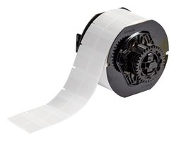 BRADY B33-117-427 Label, Thermal Transfer Printable, 31.75 mm, 25.4 mm, Vinyl, Clear, White