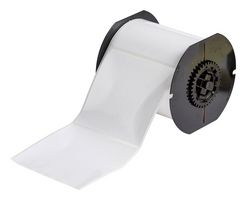 BRADY B33-161-423 Label, Thermal Transfer Printable, 101.6 mm, 101.6 mm, Polyester, White