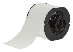 BRADY B33-6-424 Label, Thermal Transfer Printable, 38.1 mm, 38.1 mm, Paper, White