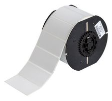 BRADY B33-7-428 Label, Thermal Transfer Printable, 31.75 mm, 69.85 mm, Metallised Polyester, Light Grey