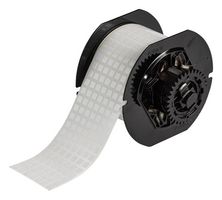 BRADY B33-70-473 Label, Thermal Transfer Printable, 6.35 mm, 6.35 mm, Polyester, White