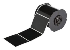 BRADY B33-76-8117 Label, Thermal Transfer Printable, 76.2 mm, 101.6 mm, Polyester, Black