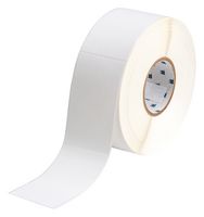 BRADY J40-260-7425J Label, Inkjet Printable, 85.09 mm, 55.12 mm, Polypropylene, White