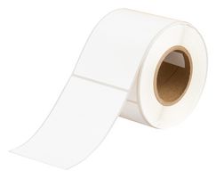 BRADY J40-262-7425J Label, Inkjet Printable, 154.94 mm, 104.9 mm, Polypropylene, White