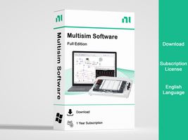 NI / EMERSON 788398-35 Software Pruebas, Multisim, Edición Completa, Decarga, Inglés, 1 Año Suscripción