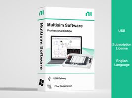 NI (NOW PART OF EMERSON) 788399-35WM Test Software, Multisim, Professional Edition, USB, English, 1 Yr Subscription