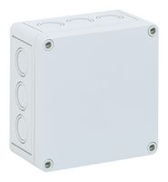 ALTECH 105-405 Plastic Enclosure, Sidewall Knockout, Multipurpose, Polystyrene, 75 mm, 130 mm, 130 mm, IP66