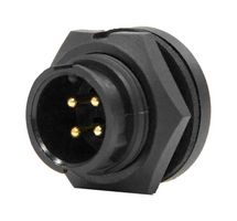 SWITCHCRAFT/CONXALL 7382-4PG-300 Circular Connector, Size 16, Sealed Circular Connector, Mini-Con-X Series, Panel Mount Receptacle