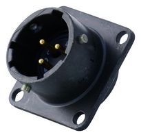 AMPHENOL INDUSTRIAL PT02E12-3P Circular Connector, PT Series, MIL-DTL-26482 Series I, Box Mount Receptacle, 3 Contacts, Solder Pin
