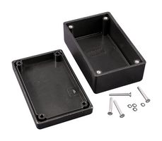 HAMMOND 1594BWBK Plastic Enclosure, Instrument, ABS, 27.99 mm, 56 mm, 81 mm, IP65