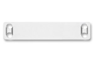 PANDUIT MMP350-C316 Wire Marker, Tie On Engraveable Plate, Blank (No Legend), Natural, 19mm x 89mm