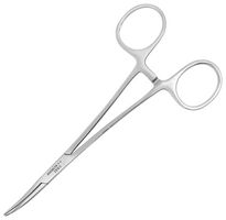 EXCELTA 38-SE Forceps, Hemostat, Stainless Steel, Curved Nose, Serrated, 6 " OAL