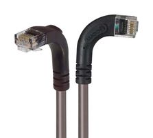 L-COM TRD695RA10GRY-2 Ethernet Cable, Cat6, 90° RJ45 Plug to 90° RJ45 Plug, UTP (Unshielded Twisted Pair), Gray