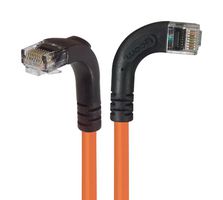 L-COM TRD695RA10OR-25 Ethernet Cable, Cat6, 90° RJ45 Plug to 90° RJ45 Plug, UTP (Unshielded Twisted Pair), Orange