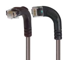 L-COM TRD695RA11GRY-1 Ethernet Cable, Cat6, 90° RJ45 Plug to 90° RJ45 Plug, UTP (Unshielded Twisted Pair), Gray