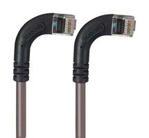 L-COM TRD695RA14GRY-30 Ethernet Cable, Cat6, 90° RJ45 Plug to 90° RJ45 Plug, UTP (Unshielded Twisted Pair), Gray, 9.1 m