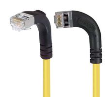 L-COM TRD815SRA11Y-1 Cable Ethernet, Cat 5e, RJ45 90° Macho a RJ45 90° Macho, FTP (par trenzado laminado), Amarillo