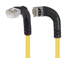L-COM TRD815SRA11Y-7 Cable Ethernet, Cat 5e, RJ45 90° Macho a RJ45 90° Macho, FTP (par trenzado laminado), Amarillo