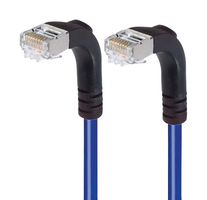 L-COM TRD815SRA3BL-15 Ethernet Cable, Cat5e, 90° RJ45 Plug to 90° RJ45 Plug, FTP (Foiled Twisted Pair), Blue, 4.6 m