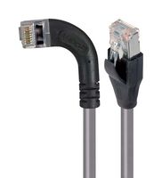 L-COM TRD815SRA6GRY-10 Cable Ethernet, Cat 5e, RJ45 90° Macho a RJ45 Macho, FTP (par trenzado laminado), Gris, 3.05 m
