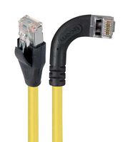 L-COM TRD815SRA7Y-3 Cable Ethernet, Cat 5e, RJ45 90° Macho a RJ45 Macho, FTP (par trenzado laminado), Amarillo