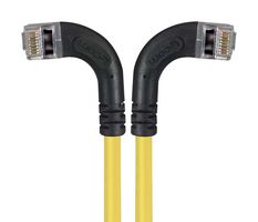 L-COM TRD815SRA8Y-30 Ethernet Cable, Cat5e, 90° RJ45 Plug to 90° RJ45 Plug, FTP (Foiled Twisted Pair), Yellow, 9.1 m