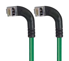L-COM TRD815SRA9GR-20 Ethernet Cable, Cat5e, 90° RJ45 Plug to 90° RJ45 Plug, FTP (Foiled Twisted Pair), Green, 6.1 m