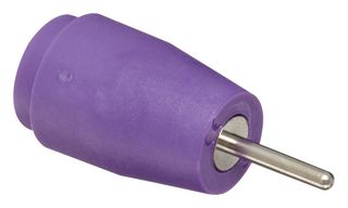 CAL TEST ELECTRONICS CT3149-7 Banana Test Connector, Jack, Panel Mount, 25 A, 1 kV, Nickel Plated Contacts, Purple