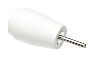 CAL TEST ELECTRONICS CT3149-9 Banana Test Connector, Jack, Panel Mount, 25 A, 1 kV, Nickel Plated Contacts, White