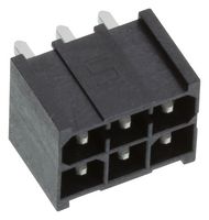 SAMTEC IPBT-103-H2-T-D-K Pin Header, Power Terminal, Board-to-Board, Wire-to-Board, 4.19 mm, 2 Rows, 6 Contacts