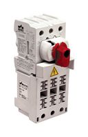ALTECH KKV 332CC Switch Disconnector, w/KV 10x38 CC Fuse, 3 Pole, 600 V, 40 A, Screw, DIN Rail Mount, Panel Mount