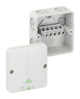 ALTECH 490-402 Plastic Enclosure, w/Terminal, Junction Box, Polycarbonate, 52 mm, 80 mm, 80 mm, IP65