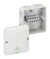 ALTECH 490-404 Plastic Enclosure, w/Terminal, Junction Box, Polycarbonate, 55 mm, 93 mm, 93 mm, IP65