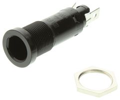 SCHURTER 0031.1631 Fuseholder, Panel Mount, Front Side, 500V, 10A, 5 x 20mm, 6.3 x 32mm, Solder, IP40, PC2