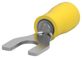 TE CONNECTIVITY - AMP 8-32588-2 Fork / Spade Tongue Terminal, PIDG Series, 12AWG to 10AWG, 6 mm², M4, #8, Nylon (Polyamide)
