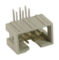 HARTING 09185106323 Pin Header, Wire-to-Board, 2.54 mm, 2 Rows, 10 Contacts, Through Hole Right Angle, SEK Series