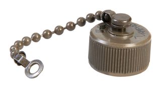 AMPHENOL INDUSTRIAL 9760-914 Dust Cap / Cover, Protection Cap, Amphenol 97 Series Receptacle Connectors, Metal Body, 97 Series