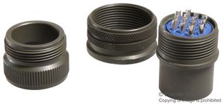 AMPHENOL INDUSTRIAL MS3106A20-27P Circular Connector, MIL-DTL-5015 Series, MS3106 Series, Straight Plug, 14 Contacts, Solder Pin