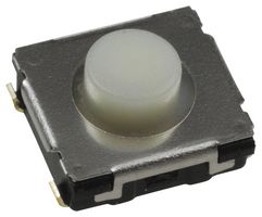 PANASONIC EVQQ2B03W Tactile Switch, EVQQ2 Series, Top Actuated, Surface Mount, Round Button, 50 gf, 20mA at 15VDC