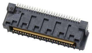 SAMTEC QMS-026-05.75-L-D-A Conector Mezzanine, Plano de Tierra, Cabezal, 0.635 mm, 2 Líneas, 52 Contactos, Montaje Superficial