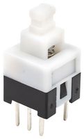 E-SWITCH TL2230OAF100 Pushbutton Switch, Subminiature, TL2230 Series, DPDT, Momentary, Plunger for Cap