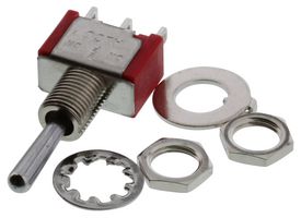 TE CONNECTIVITY - ALCOSWITCH A103SDZQ04 Toggle Switch, On-Off-On, SPDT, Non Illuminated, Gemini A Series, Panel Mount, 5 A