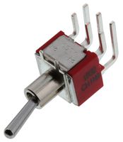 TE CONNECTIVITY - ALCOSWITCH A201SD9AQ04 Toggle Switch, On-None-On, DPDT, Non Illuminated, Gemini A Series, PCB, 5 A