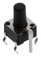 ALCOSWITCH - TE CONNECTIVITY FSM7JH Tactile Switch, FSM Series, Top Actuated, Through Hole, Round Button, 160 gf, 50mA at 24VDC