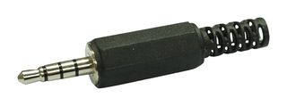 MULTICOMP PRO MC001292 Conector para Audio de Teléfono, 4 Contactos, Macho, 3.5 mm, Montaje de cable