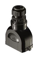 HARTING 19431100445 Heavy Duty Connector, IP66, With Gland, Nylon (Polyamide), Fibreglass Reinforced, 1 Lever, 10B