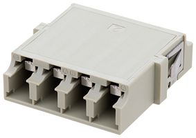 L-COM FOA-807-BGE Fiber Optic Adapter, LC x 4, LC x 4, Straight Adapter
