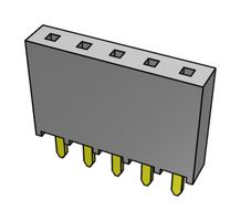 SAMTEC SSW-105-01-L-S Receptáculo PCB, Tarjeta-a-Tarjeta, 2.54 mm, 1 Líneas, 5 Contactos, Receptacle Female Contact