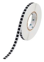 BRADY APL-02-730-10 Label, Laser Printable, 6.35 mm, 6.35 mm, Polyimide, Black